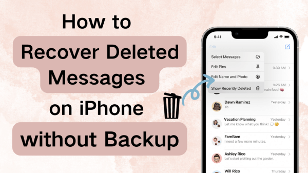 retrieve deleted text messages iphone without backup