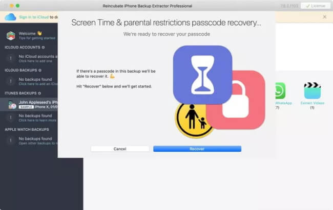 retrieve screen time passcode via backup extractor