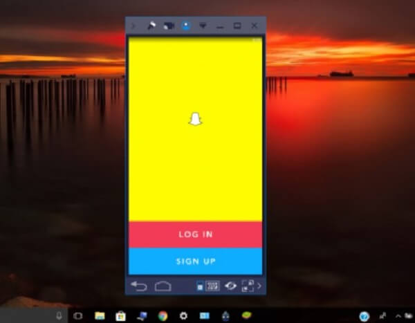 run snapchat on the bluestacks