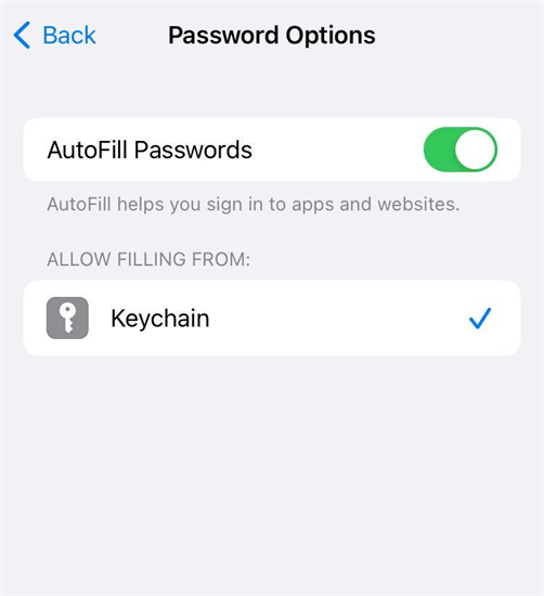 save passwords on iphone 2