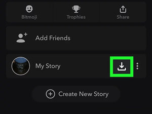 save snapchat photos to my story