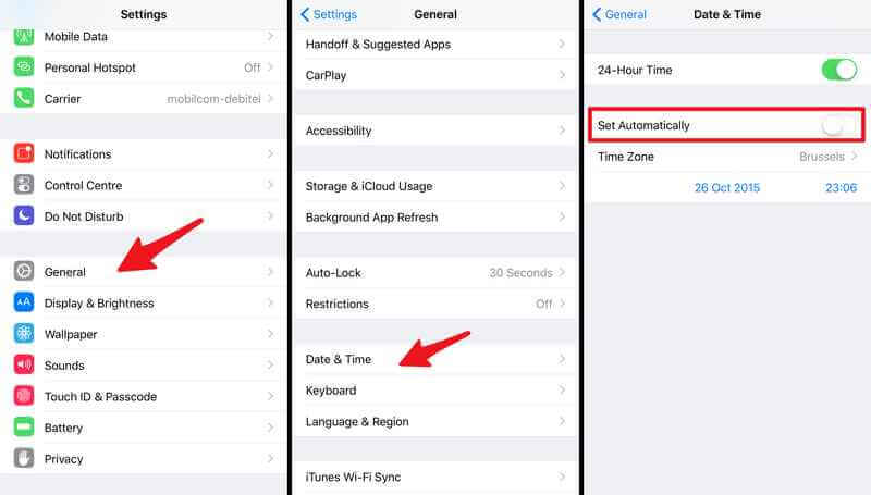 screen time hack change time zone