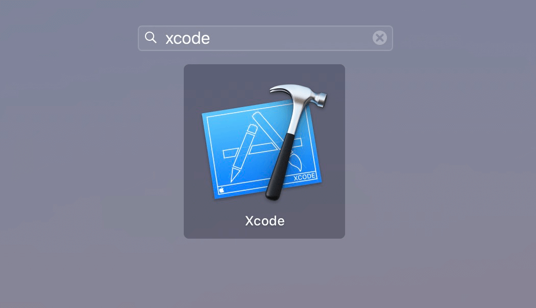 search xcode