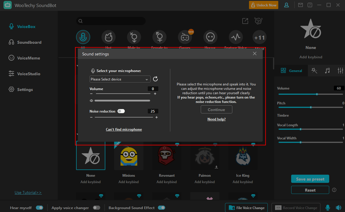  select microphone as input