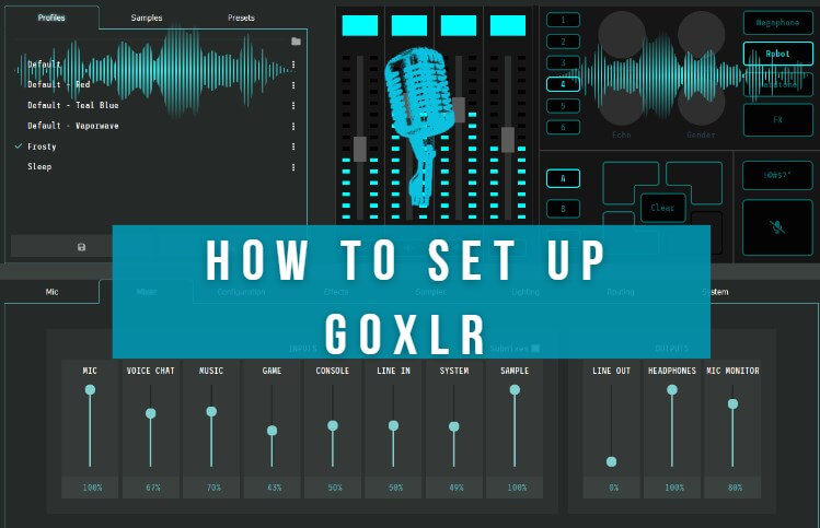 how to set up goxlr voice changer