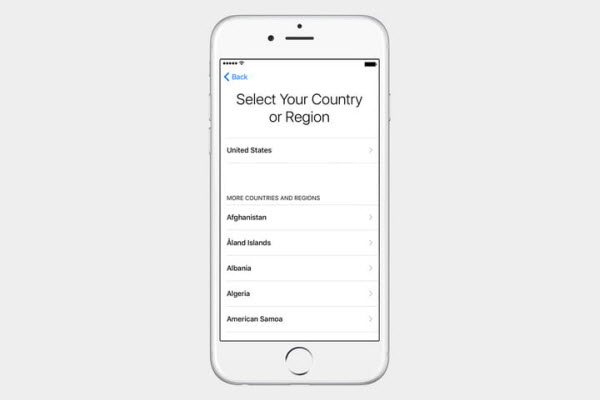  Configurer le pays de l'iphone 