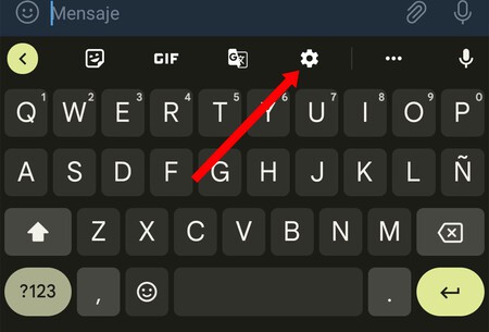click Settings in keyboard