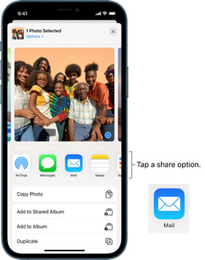 share multiple photos from WhatsApp to email