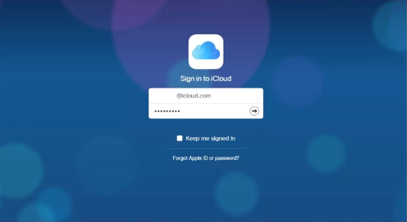 sign in to icloud