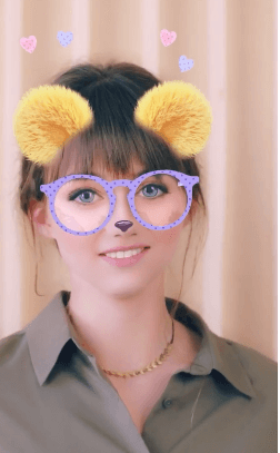 snapchat teddy ear filter