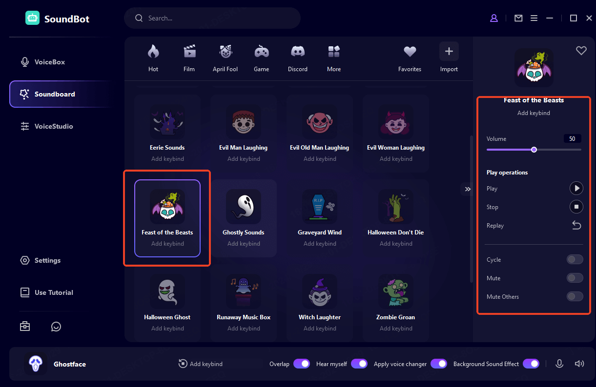 wootechy soundbot creepy sound effects customization