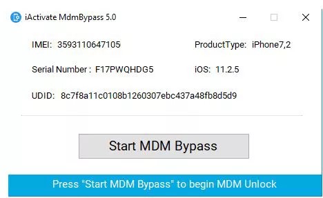 start mdm bypass