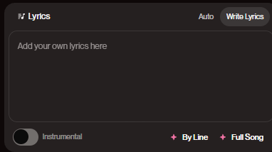 suno lyrics control
