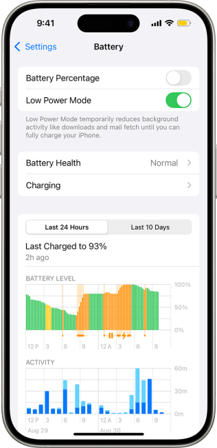 switch to low power mode iphone