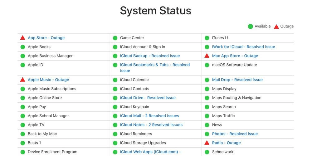 Check iPhone System Status
