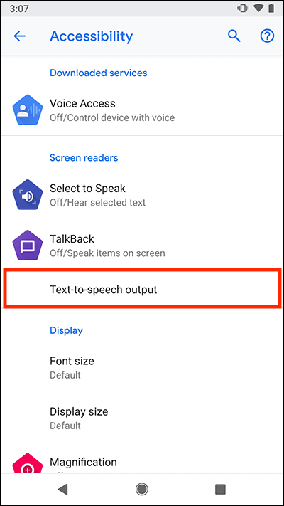 text to speech