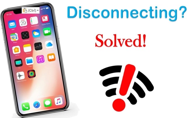 why does my iphone keep disconnecting from wifi when locked