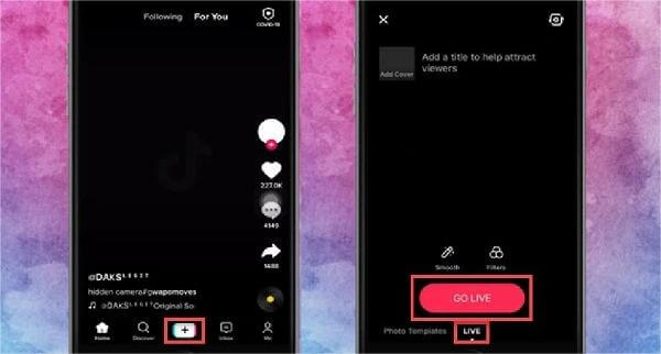 live streaming with TikTok