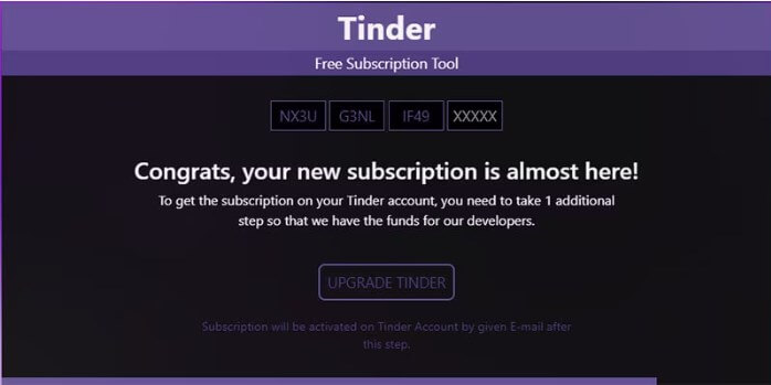 how to use Tinder Subscription ID Generator