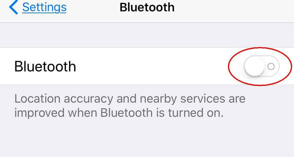 turn off bluetooth