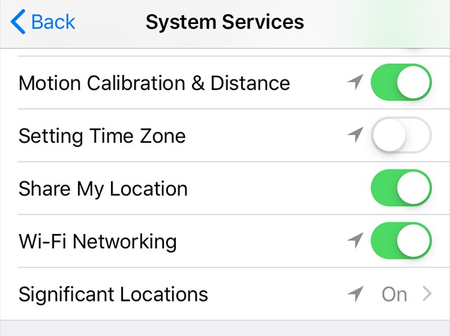 turn off setting time zone