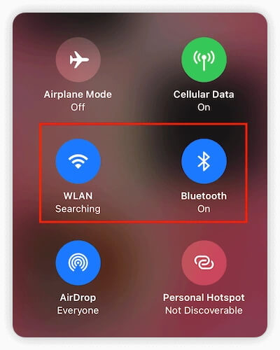 turn on Bluetooth wifi