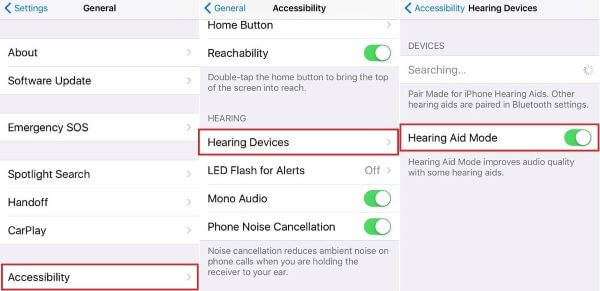 iPhone call volume low