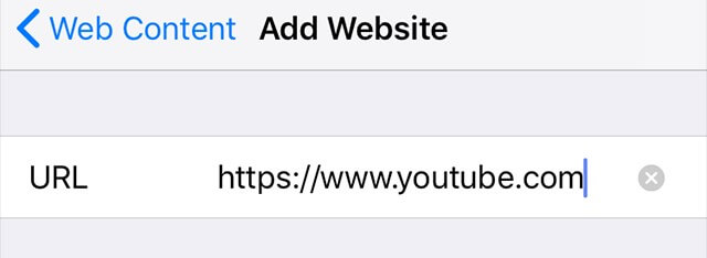 escribe la url de youtube