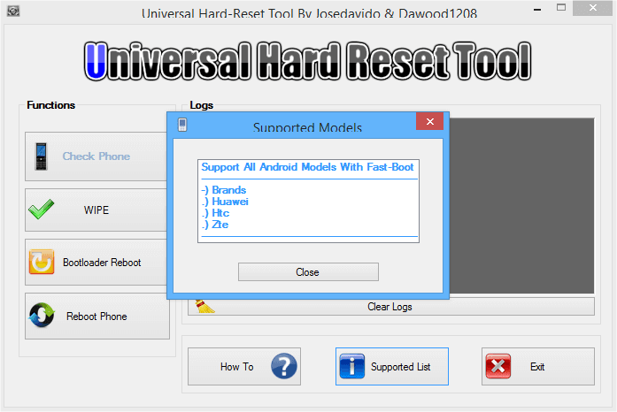 universal hard reset tool