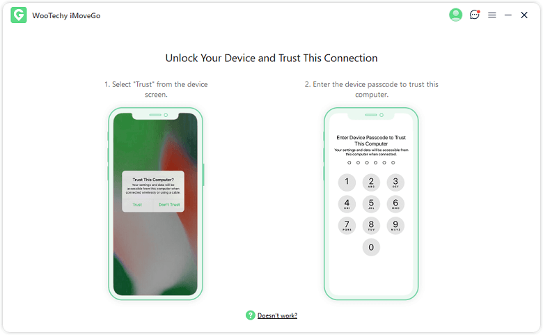 unlock iphone to connect iphone with computer