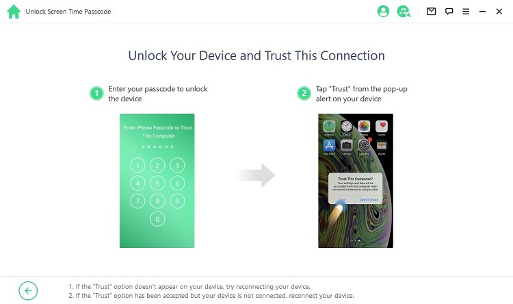 unlock device and trust the computer