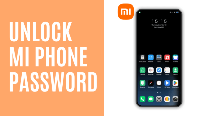 how to unlock Mi phone password without losing data