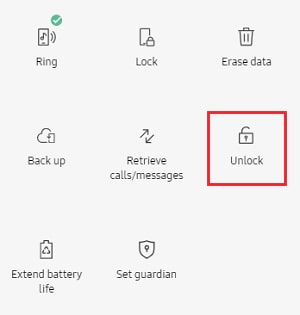 unlock Samsung note 20 ultra with find my mobile