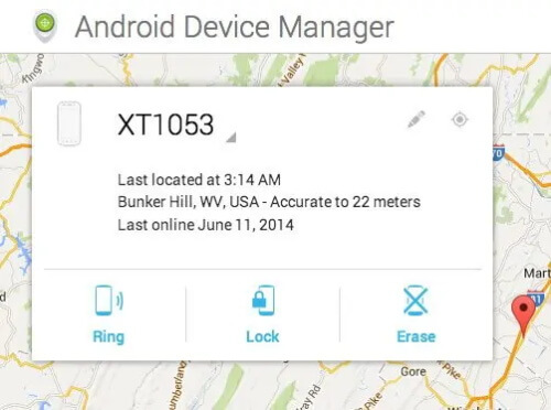 unlock samsung phone via android device manager