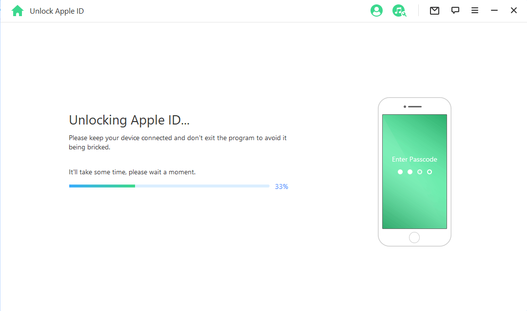 Entsperrung mit Apple ID