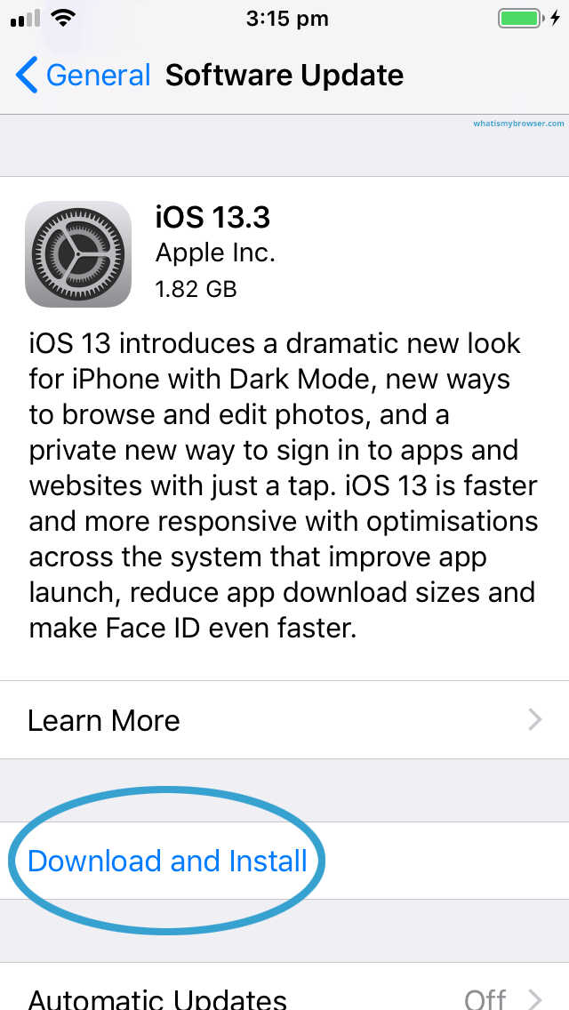 update ios