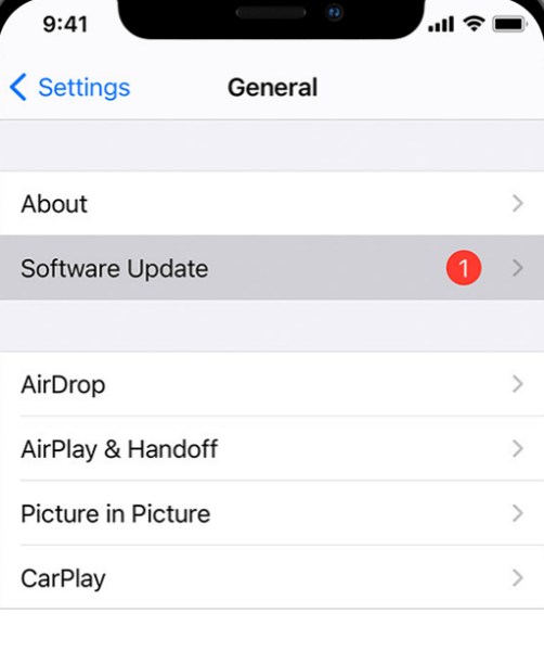 update iphone os version