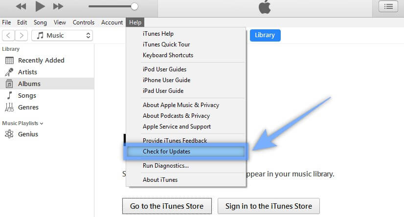 update iTunes on windows