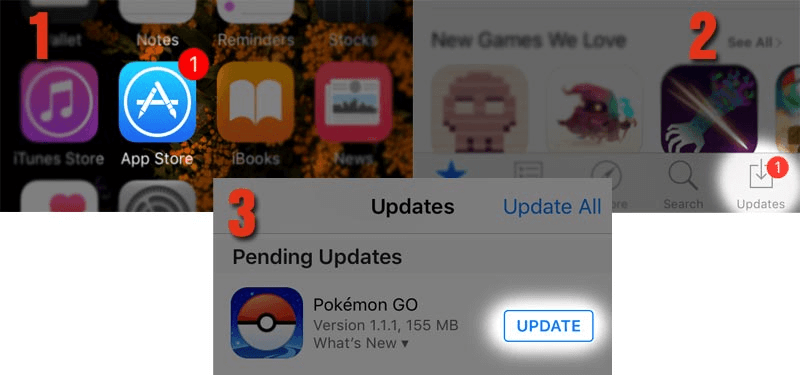 update pokemon go