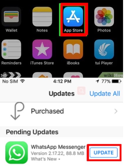 update whatsapp ios