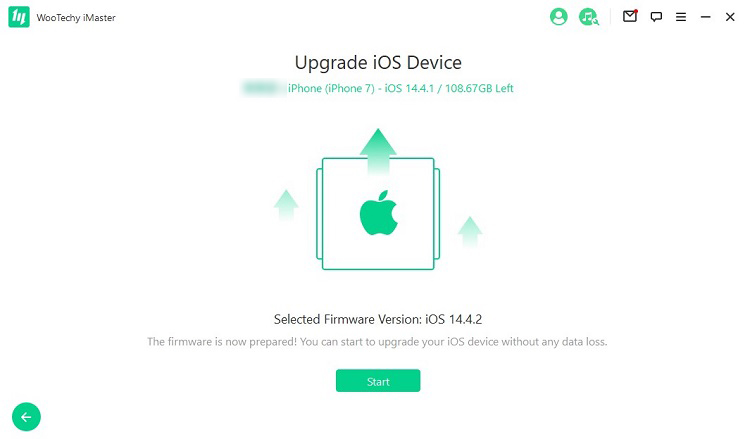 upgrade ios device