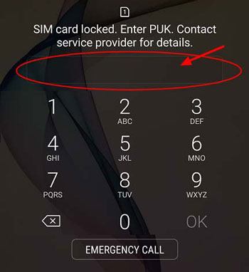 use puk code to unlock android sim card