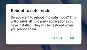 use safe mode samsung if forgot pin