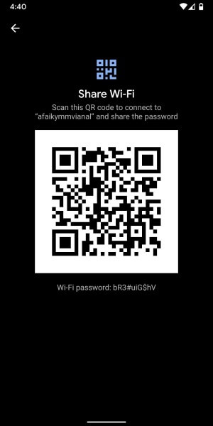 view saved wifi passwords android