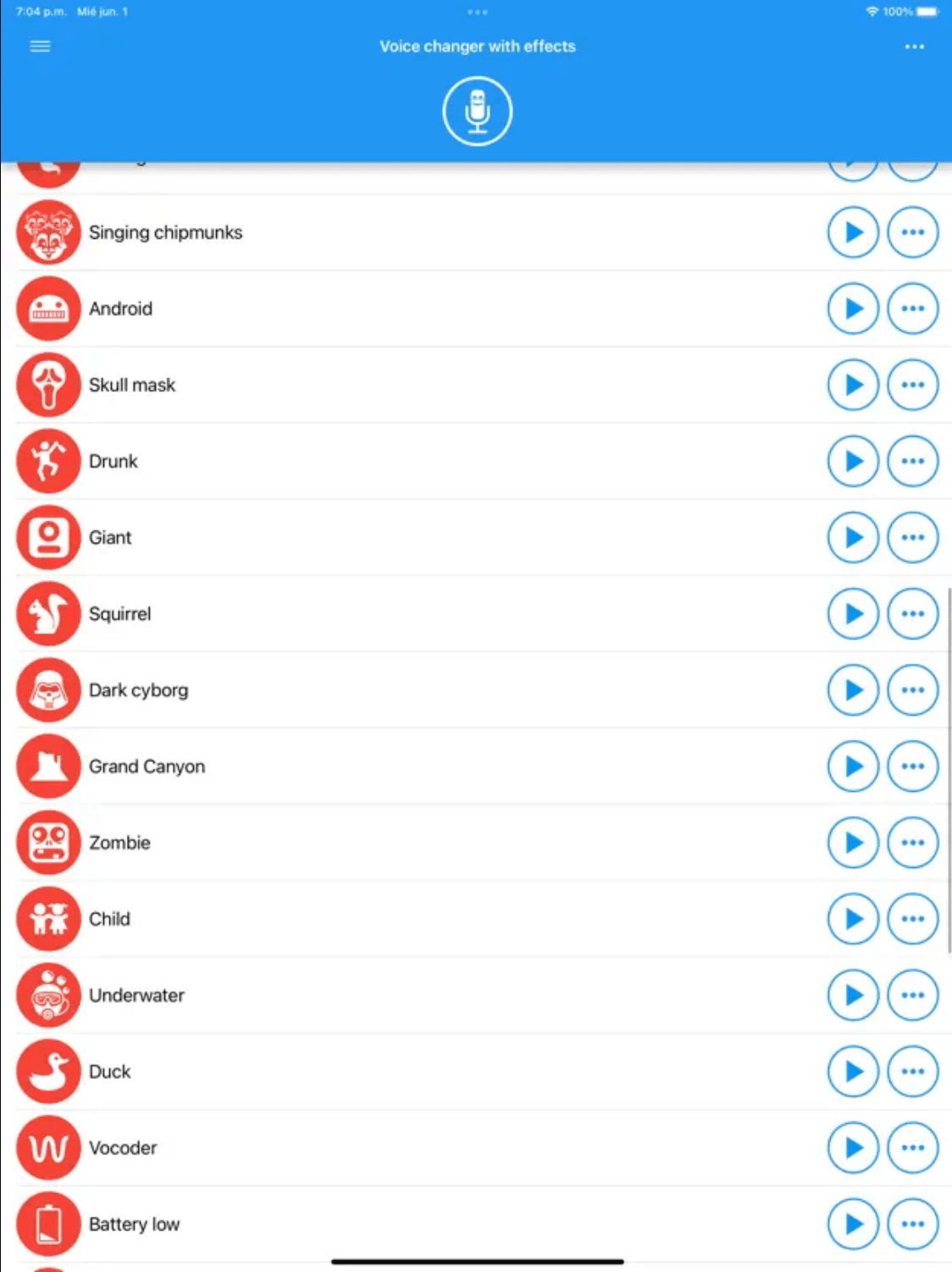 voice changer with effects