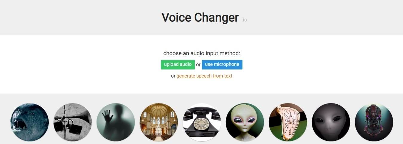 voicechanger io interface