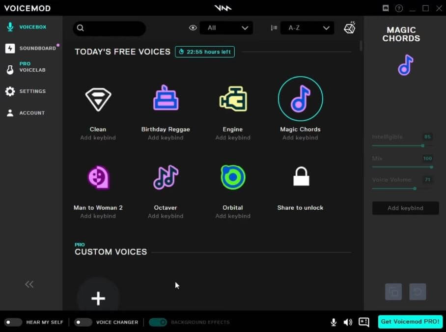 voicemod soundboard custom sounds