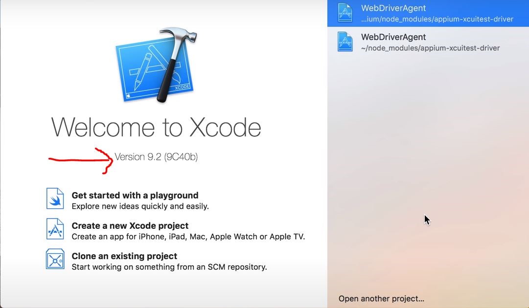 welcome to xcode