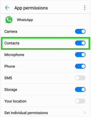 recover deleted WhatsApp contacts from Phonebook