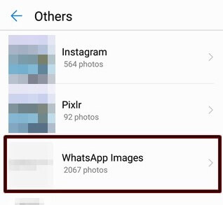 WhatsApp images folder